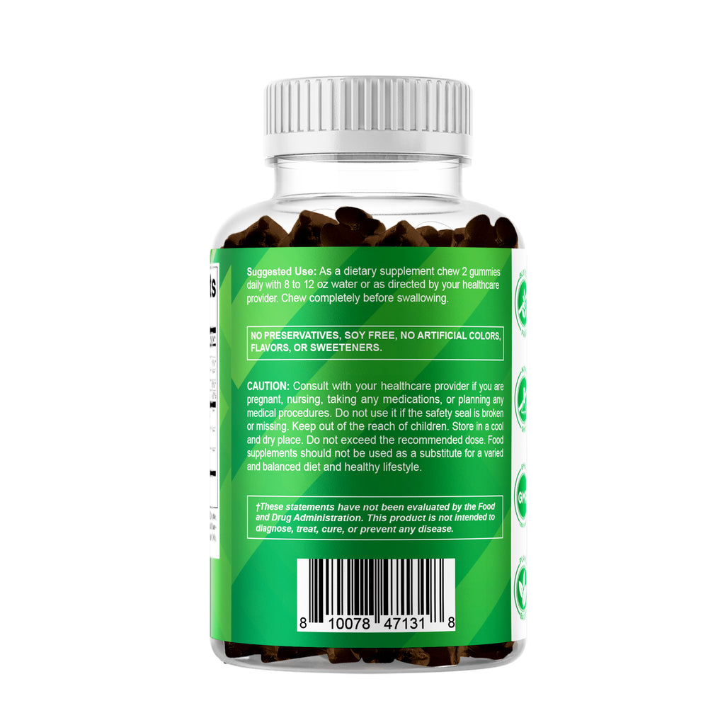 2 Pack  Irish Sea Moss Gummies - 3000 Mg - 60 Vegan Gummies - Made with Bladderwrack & Burdock Root - Seamoss Supplement for Thyroid, Energy, Immune Support